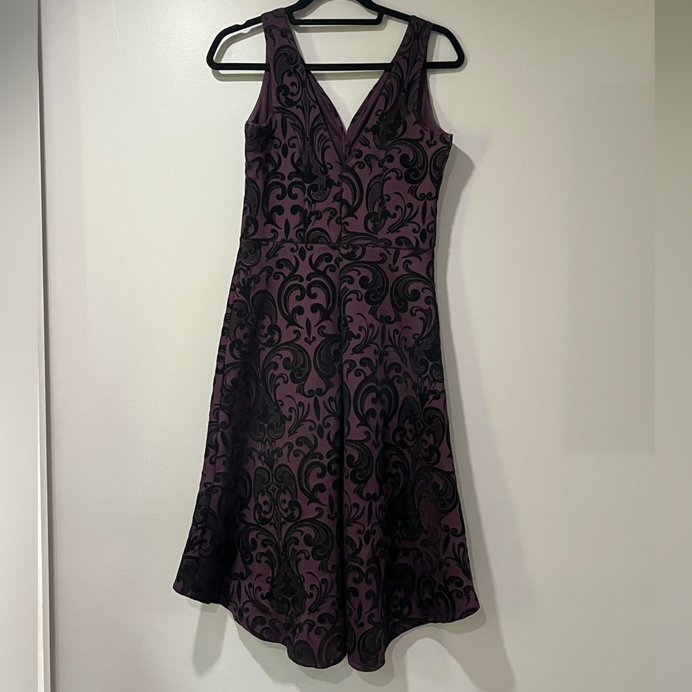 Beautiful High/Low Purple semi formal Dress